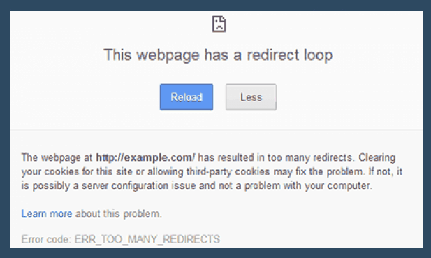 Corrigir erro de loop de redirecionamento no WordPress