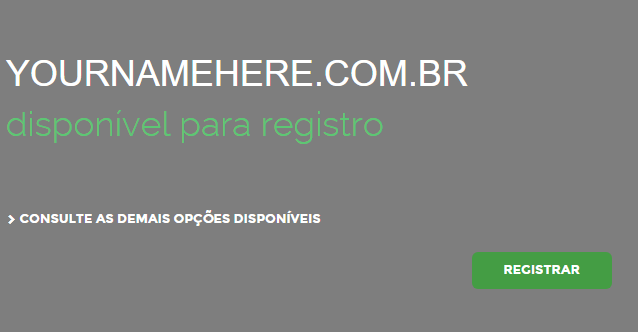 Registrar um novo domínio no registro.br