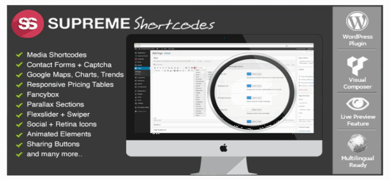 Supreme Shortcodes WordPress