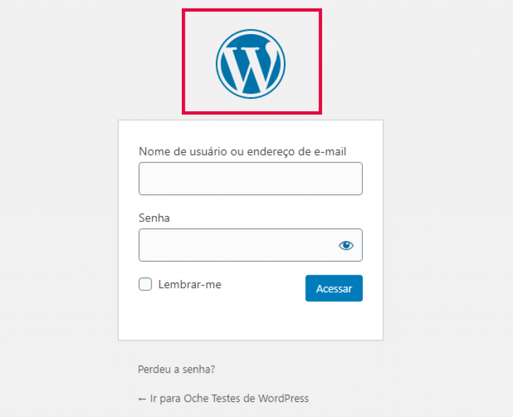 Alterar Logo do WordPress pelo meu