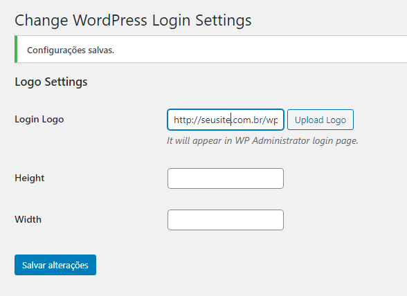 Change WordPress Login Logo