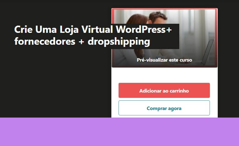 Curso para criar loja virtual WordPress com fornecedores e dropshipping
