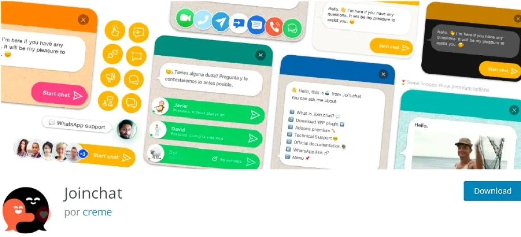 Joinchat plugin Whatsapp bate-papo