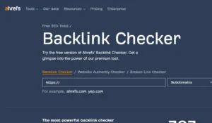 Como Consultar Backlinks com o Ahrefs Backlink Checker