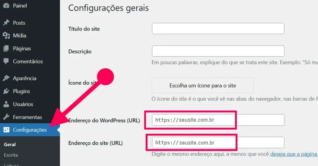 Preparando-se para alterar seu nome de domínio