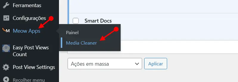 selecione Media Cleaner