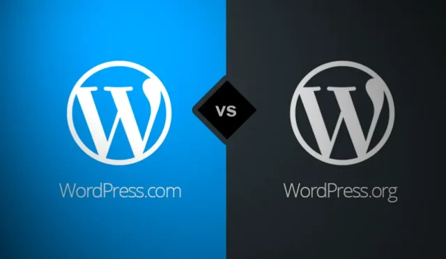 WordPress.org vs WordPres.com