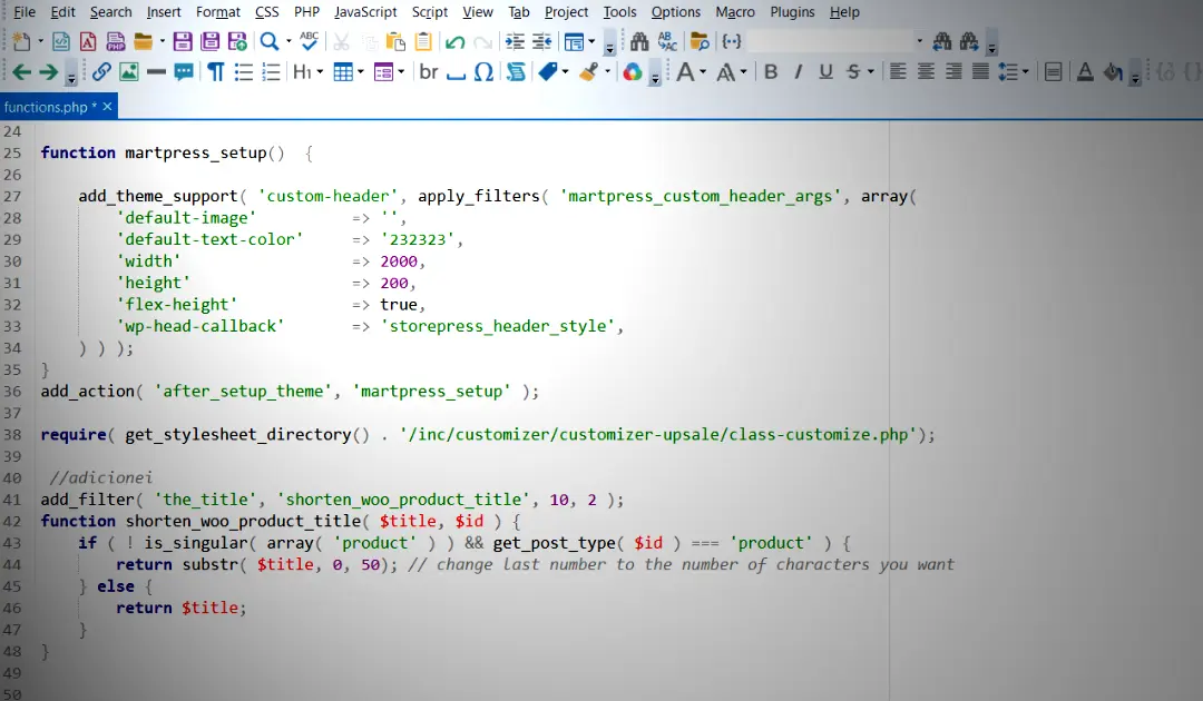 Limitar o numero de caracteres nos títulos produtos do WooCommerce
